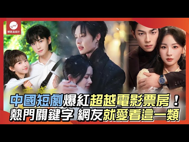 中國短劇爆紅超越電影票房！「熱門關鍵字」盤點網友必看類型｜#短劇 #好一個乖乖女 #太子爺他好野 #周星馳 #金豬玉葉 #無限超越班 #曾志偉 #吳鎮宇 #爾冬陞｜網路溫度無限計
