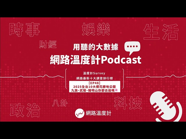 【溫度計Survey EP48】2025全台10大櫻花勝地公開 九族、武陵、陽明山你都去過嗎🌸｜網路溫度計