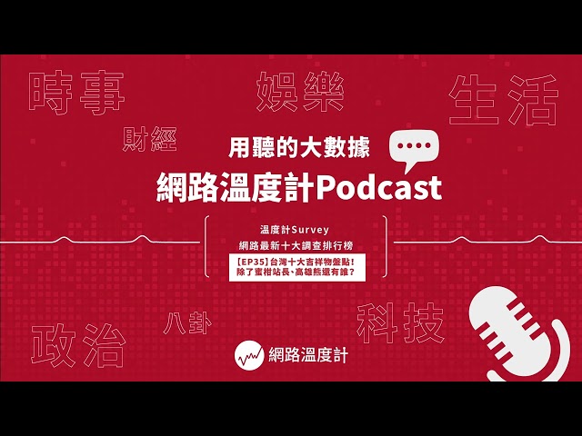 【EP35】台灣十大吉祥物盤點！除了蜜柑站長、高雄熊還有誰？｜#吉祥物 #高雄熊 #桑塔熊#熊讚 #魚頭君 #菜奇鴨｜網路溫度計