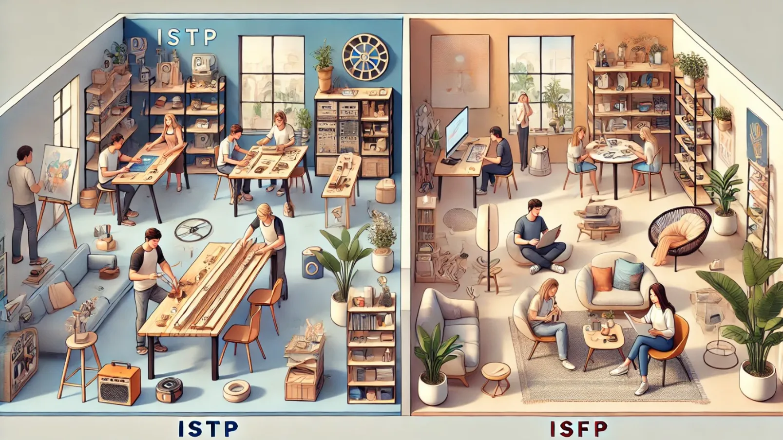 ISTP 工匠型／ISFP 藝術家型