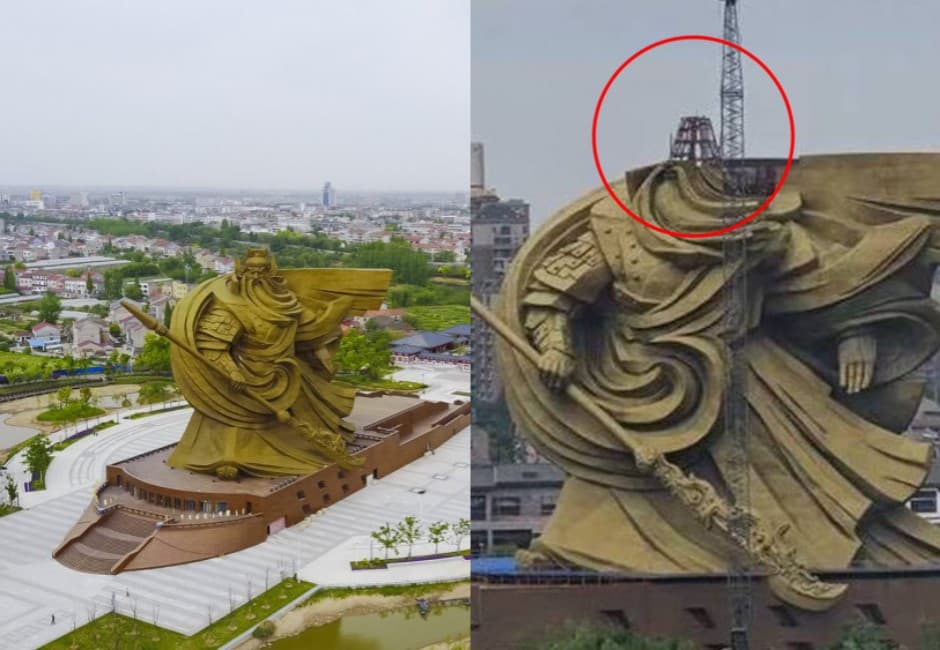 豪灑7億！全球最大關公雕像上線　荊州又因違建再花6億「斬首」