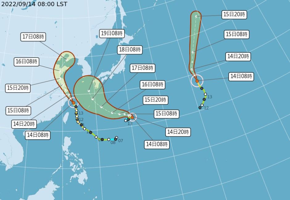 太平洋3颱共舞！颱風製造機「努力趕業績」　南瑪都大迴轉最新路徑曝光