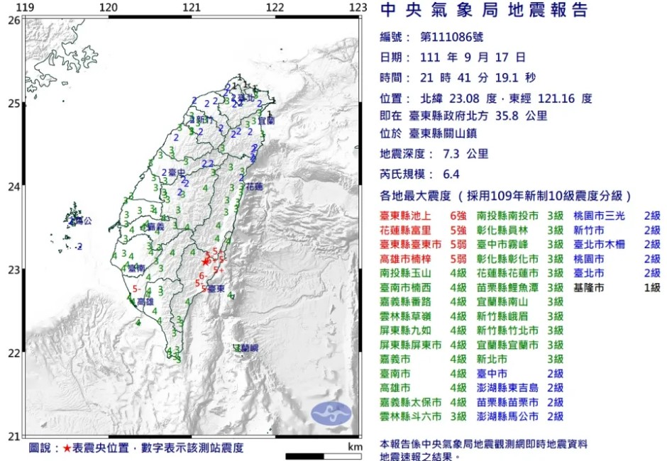 「這次地震非常奇怪！」台東規模6.4強震　氣象局：2天內要注意規模5餘震