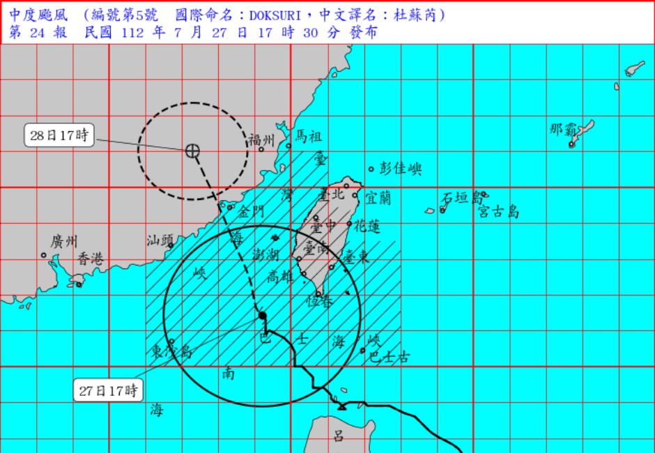 不斷更新／8縣市「急轉彎改颱風假」？7/28全台縣市停班停課一次看