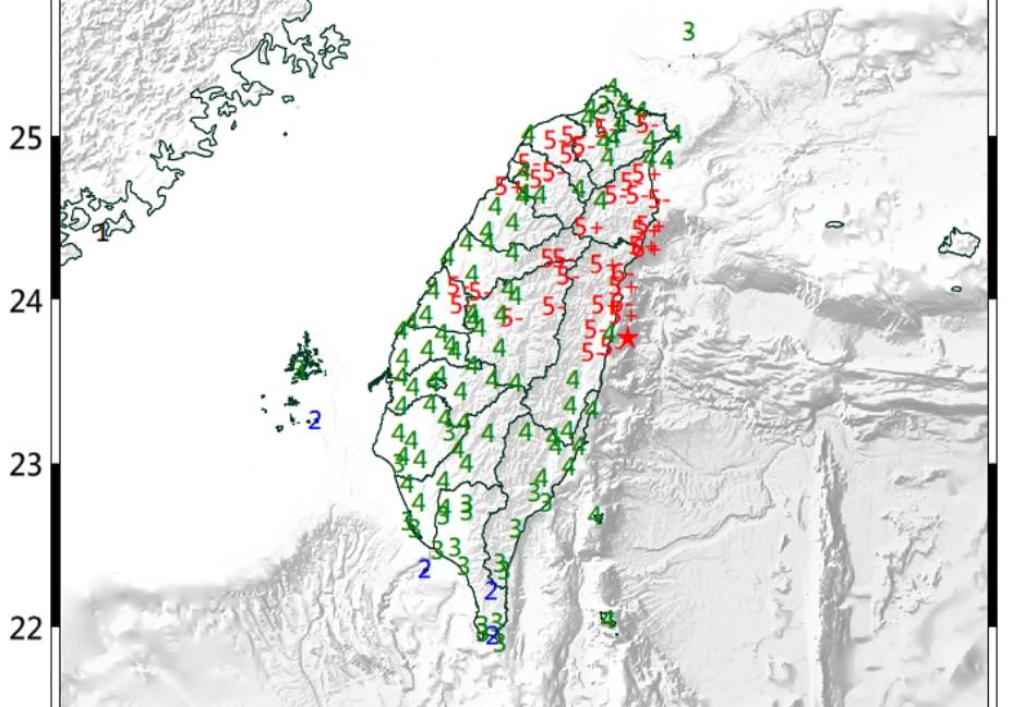 0403全台強震／全台天搖地動！地震規模7.2　最大震度花蓮6+