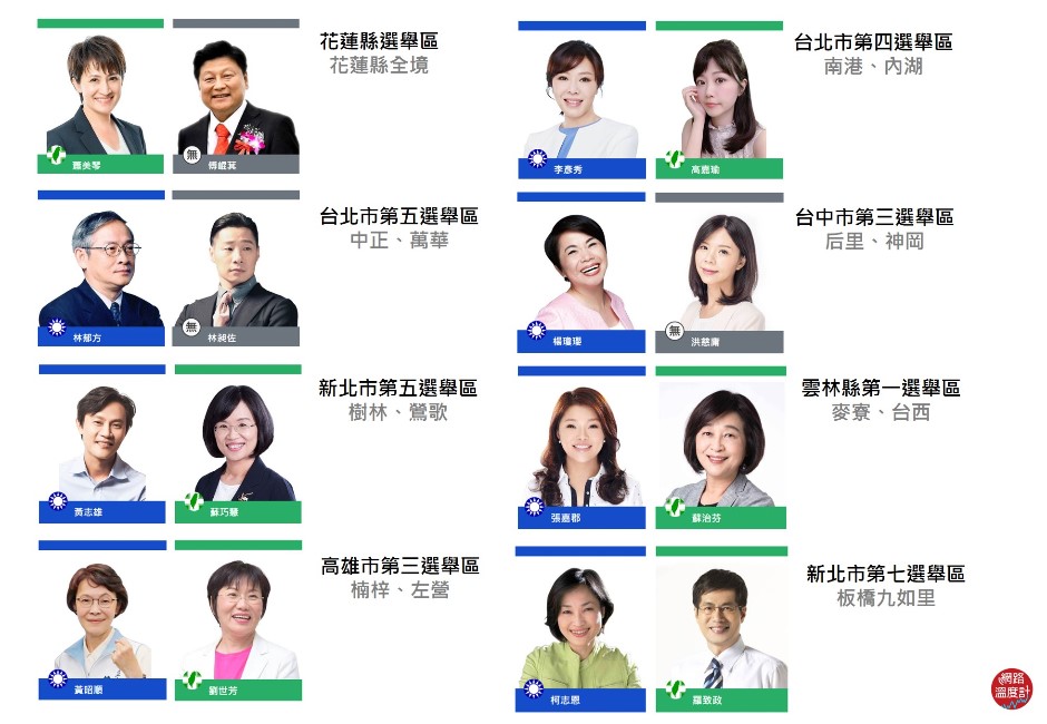 選戰溫度計/當選率「麻花式拉鋸」 全台立委選情最膠著10選區