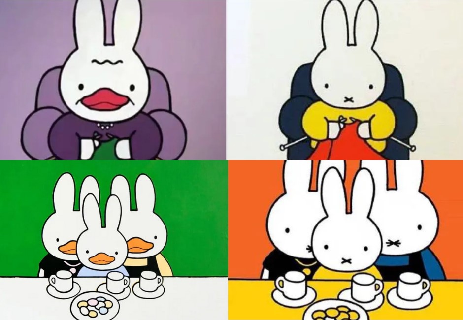 把米菲兔換成鴨嘴?中國教授「鴨兔」否認抄襲 網笑:連盤子裡的食物都一樣