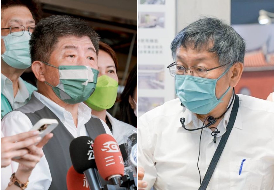 陳時中防疫成績自評85分柯文哲轟「去X吧」 陳:沒口德 柯:你才沒醫德