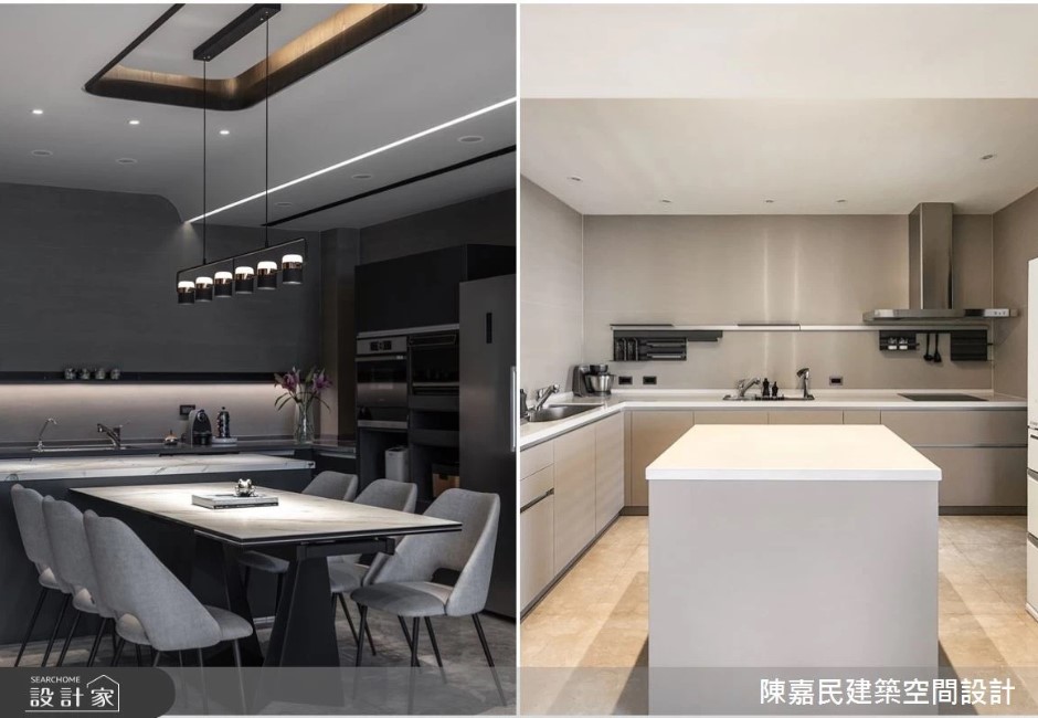 如何打造不手忙腳亂的「神廚房」?玻璃拉門、備餐區與雙水槽的設計巧思