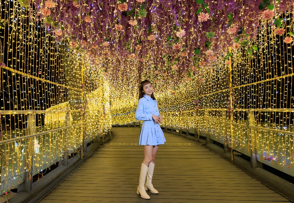 「新北耶誕城」眾人搶拍什麼?網美地標「橘色光廊」竟有洋蔥