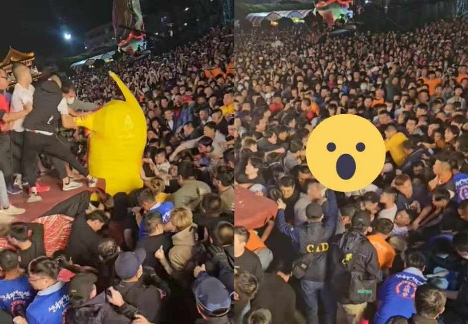 超狂影片!台南元宵50萬人搶春牛第一視角曝光 4分鐘「螞蟻分食」震撼百萬網友