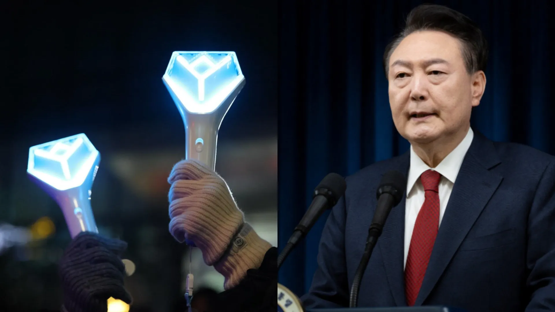 抗議集會變「K-pop盛會」?尹錫悅彈劾風波延燒 MZ世代帶手燈上街守護偶像
