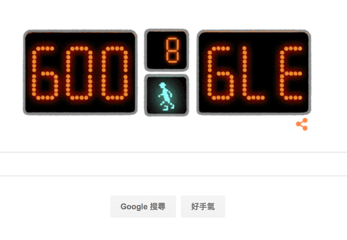 【Google今天Doodle】小綠人號誌17歲了！