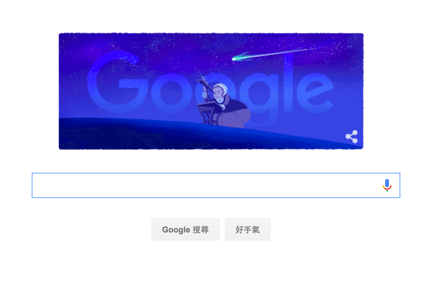 【Google今天Doodle】首位發現彗星的女性－卡羅琳．赫歇爾