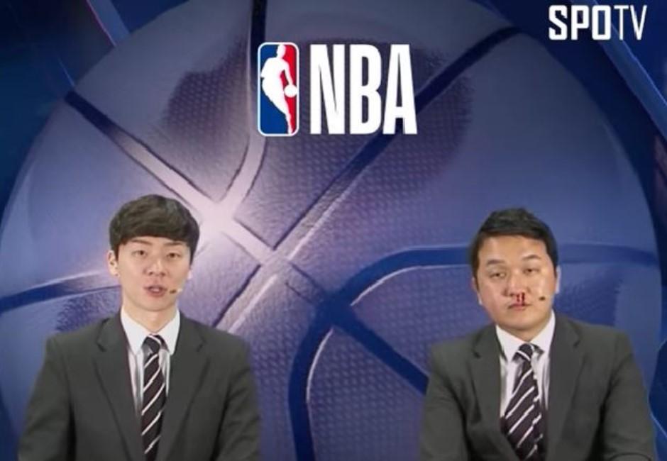 主播你還好嗎？轉播NBA突然爆鼻血　網友驚：南韓對穿腸？