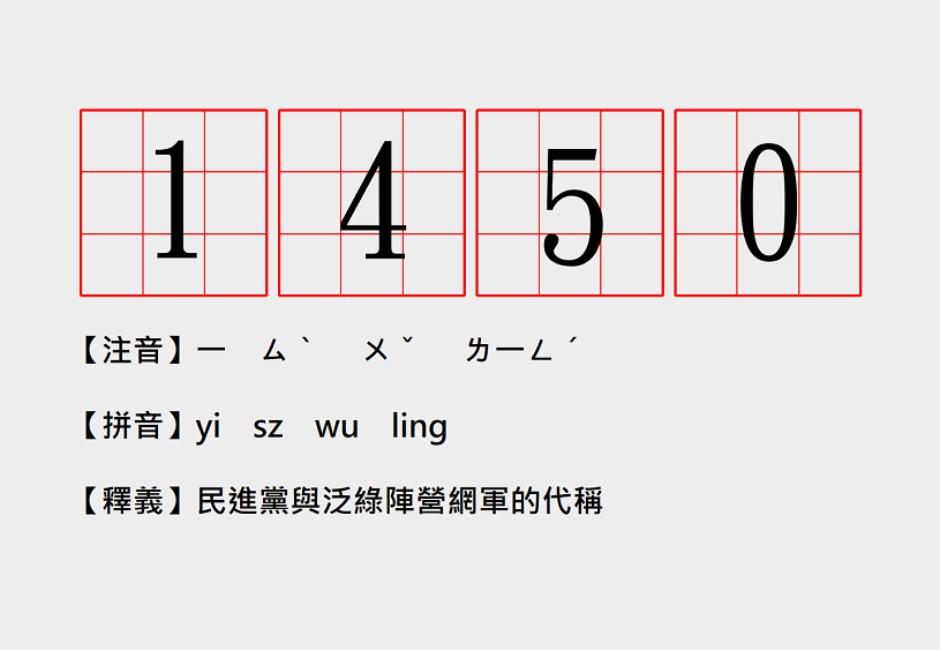 「1450」的真正意思是什麼？一張圖看懂緣由於此