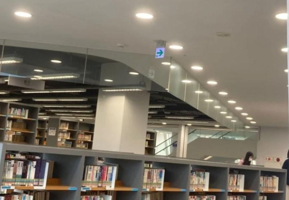 圖書館天花板一排「垂直玻璃」裝飾用？　他一查：是保命神物