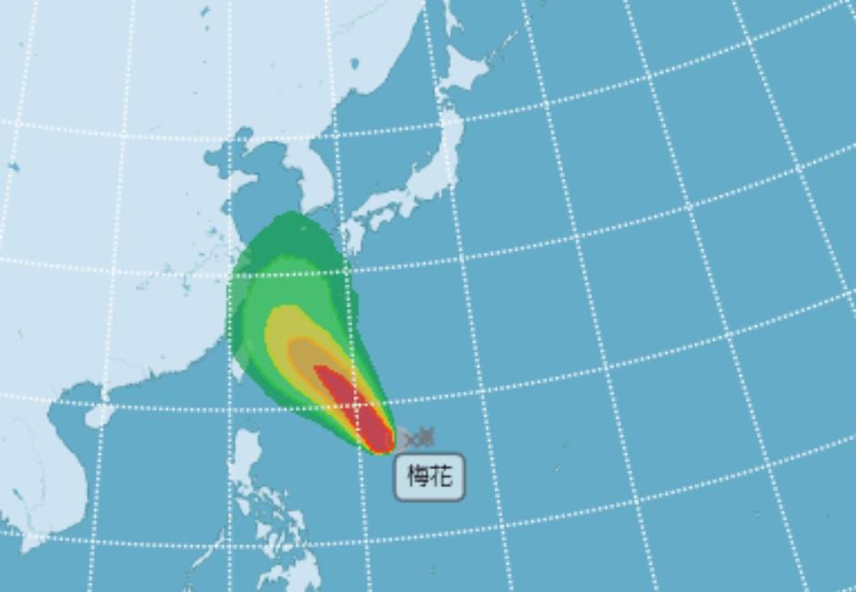 中秋節真的芭比Q了？第12號颱風「梅花」生成　未來預測路徑曝光
